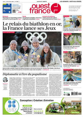 Cover of Ouest France (Les Herbiers / Montaigu)