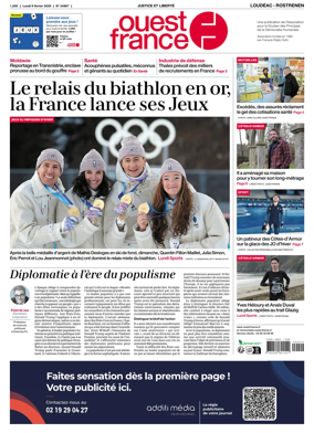 Cover of Ouest France (Loudeac / Rostrenen)