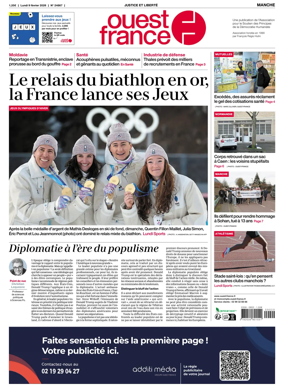 Cover of Ouest France (Manche)