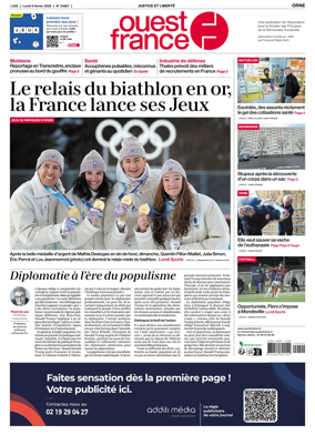 Cover of Ouest France (Orne)