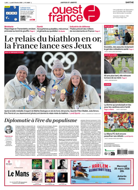 Cover of Ouest France (Sarthe)