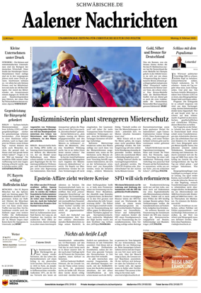 Cover of Aalener Nachrichten