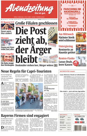 Cover of Abendzeitung Munchen