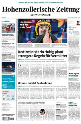 Cover of Hohenzollerische Zeitung