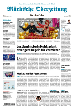 Cover of Markische Oderzeitung Bernau