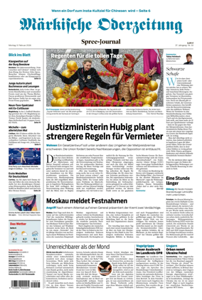 Cover of Markische Oderzeitung Spree-Journal