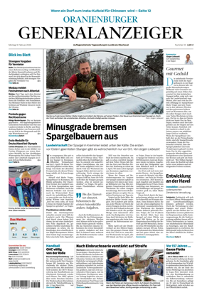 Cover of Oranienburger Generalanzeiger