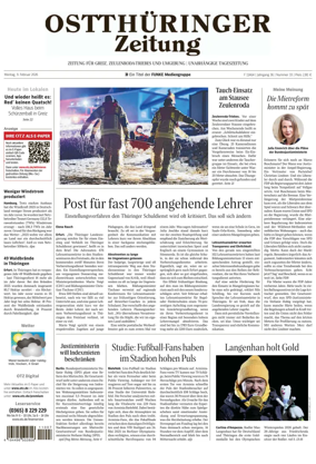 Cover of Ostthuringer Zeitung (Greiz)