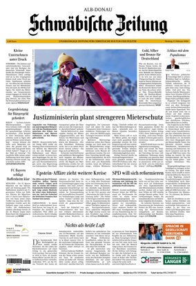 Cover of Schwabische Zeitung (Alb-Donau)