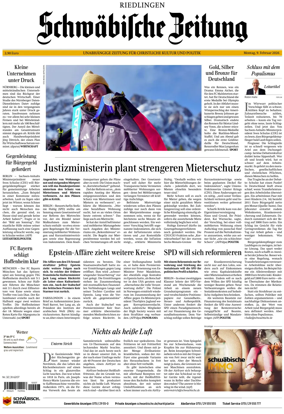 Cover of Schwabische Zeitung (Riedlingen)