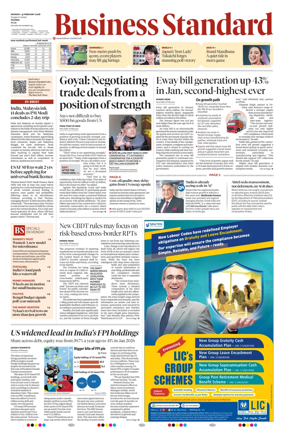 Cover of Business Standard