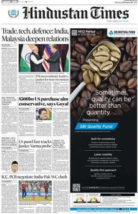 Cover of Hindustan Times (Chandigarh)