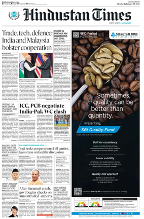 Cover of Hindustan Times (Lucknow)
