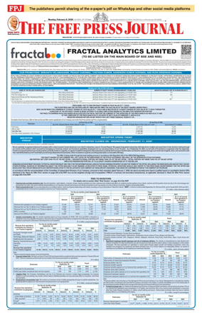 Cover of The Free Press Journal