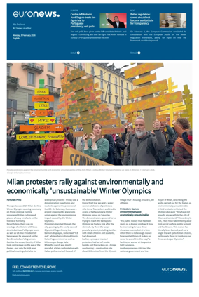 Cover of EuroNews (English Edition)