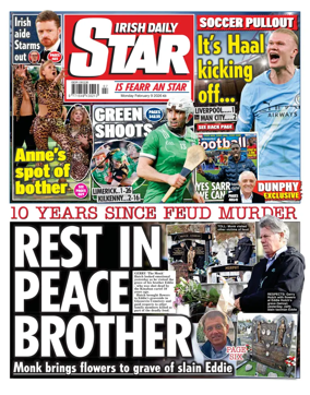 Cover of Irish Daily Star