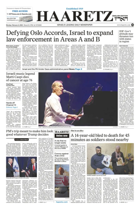 Cover of Haaretz english edition