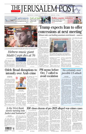 Cover of The Jerusalem Post