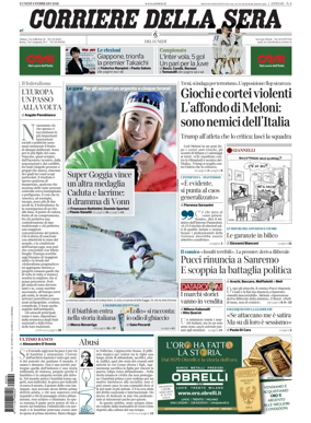Cover of Corriere della Sera