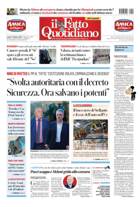 Cover of Il Fatto Quotidiano