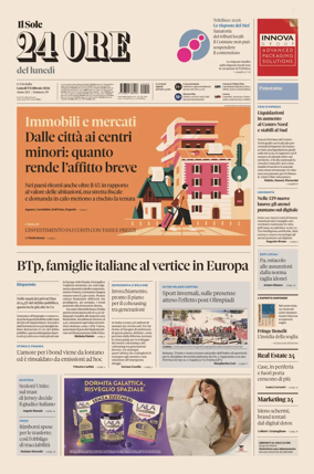 Cover of Il Sole 24 Ore