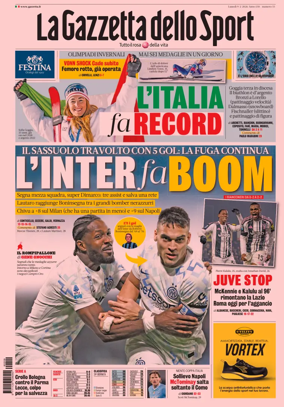 Cover of La Gazzetta dello Sport
