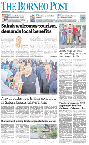 Cover of The Borneo Post (Sabah)