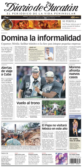 Cover of Diario de Yucatan