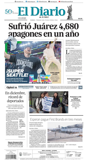Cover of El Diario de Juarez