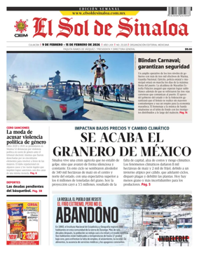 Cover of El Sol de Sinaloa