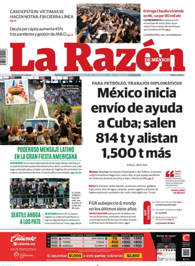 Cover of La Razon de Mexico