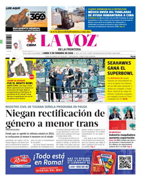 Cover of La Voz de la Frontera