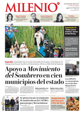 Cover of Milenio Edo de Mexico