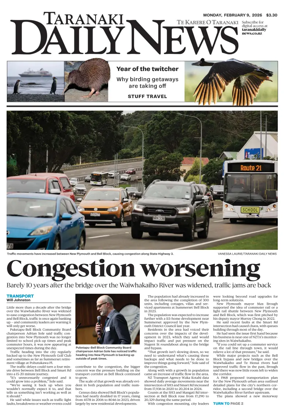 Cover of Taranaki Daily News