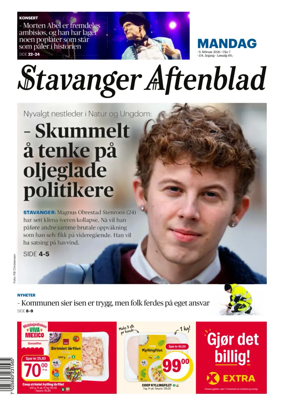 Cover of Stavanger Aftenblad