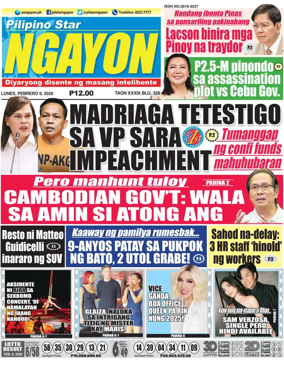 Cover of Pilipino Star Ngayon