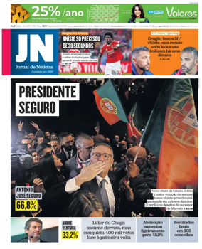 Cover of Jornal de Noticias