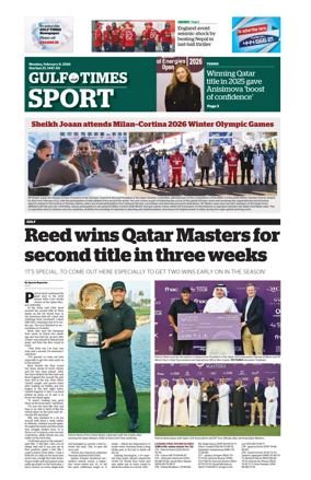 Cover of Gulf Times Sport