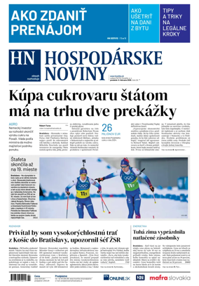 Cover of Hospodarske noviny