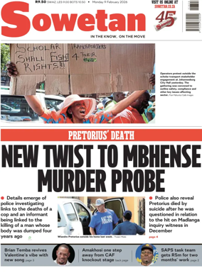 Cover of Sowetan