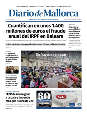 Cover of Diario de Mallorca