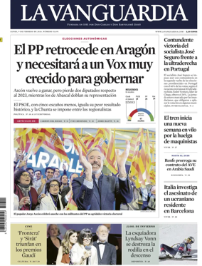 Cover of La Vanguardia (1st Edition)