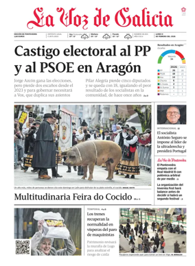 Cover of La Voz de Galicia (Arousa)