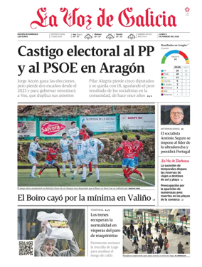 Cover of La Voz de Galicia (Barbanza)