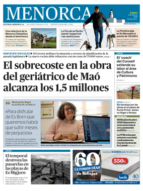 Cover of Menorca Diario Insular