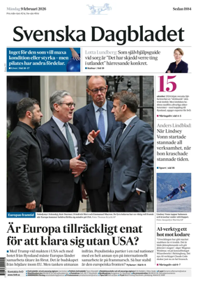 Cover of Svenska Dagbladet