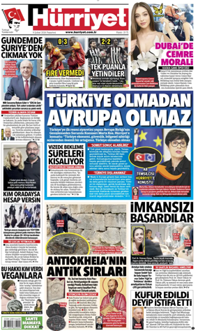 Cover of Hurriyet