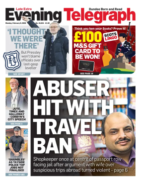 Cover of Evening Telegraph (First Edition)