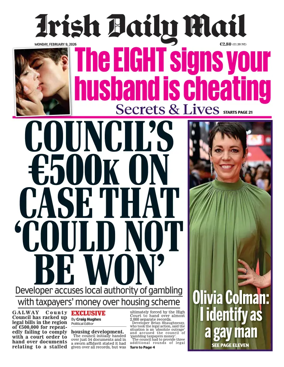 Cover of Irish Daily Mail