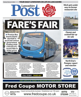 Cover of Lancashire Evening Post